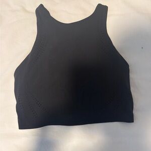 Black Sleeveless Crop Top